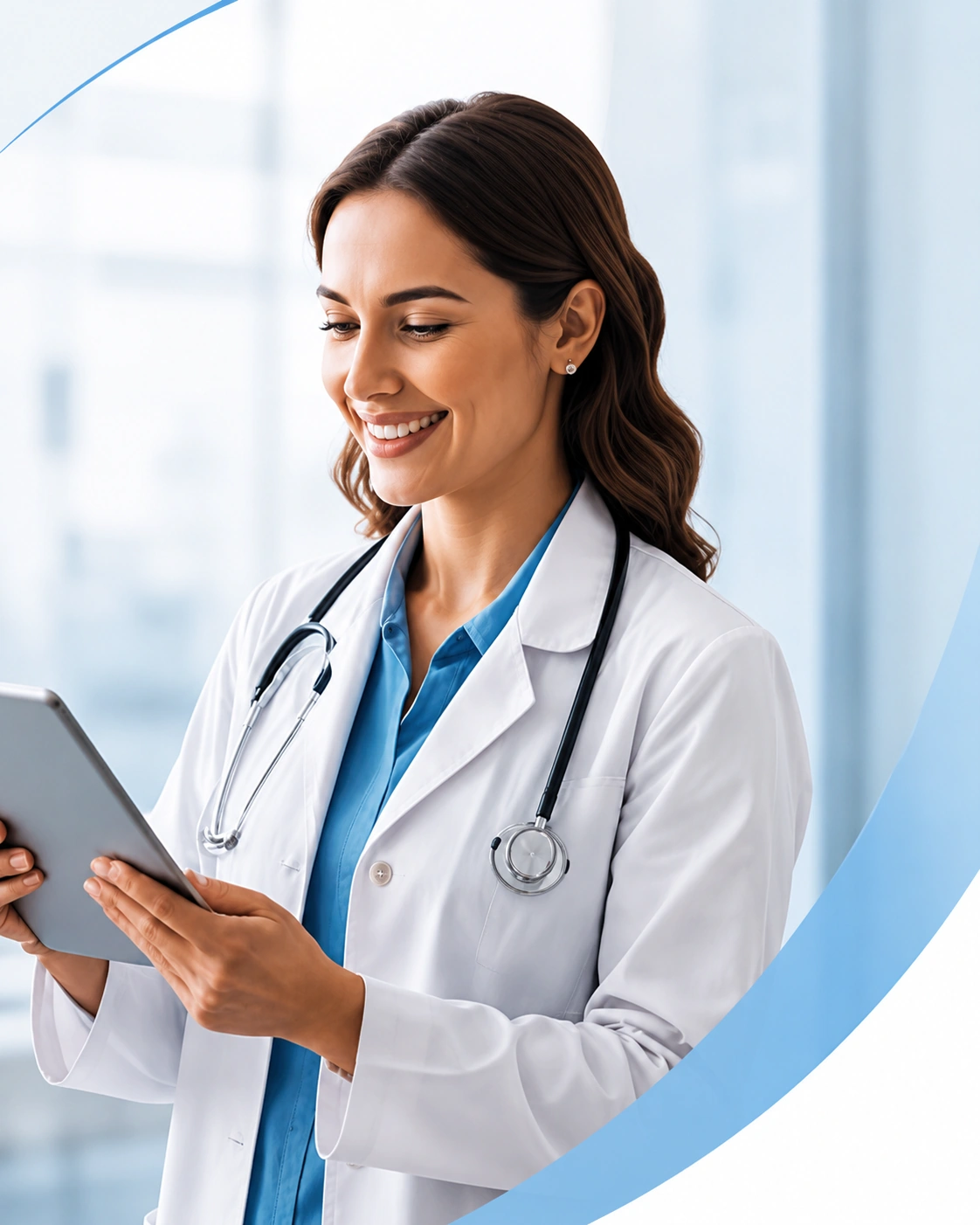 Healthcare professional reviewing a prior authorization case