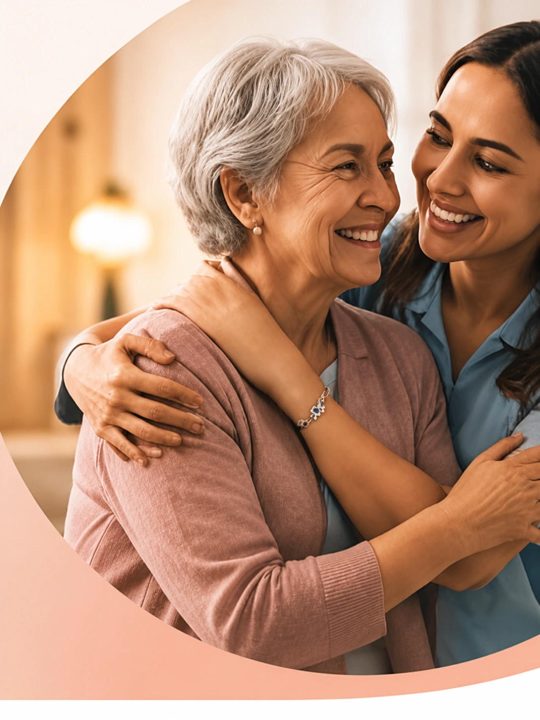 Patient and caregiver together